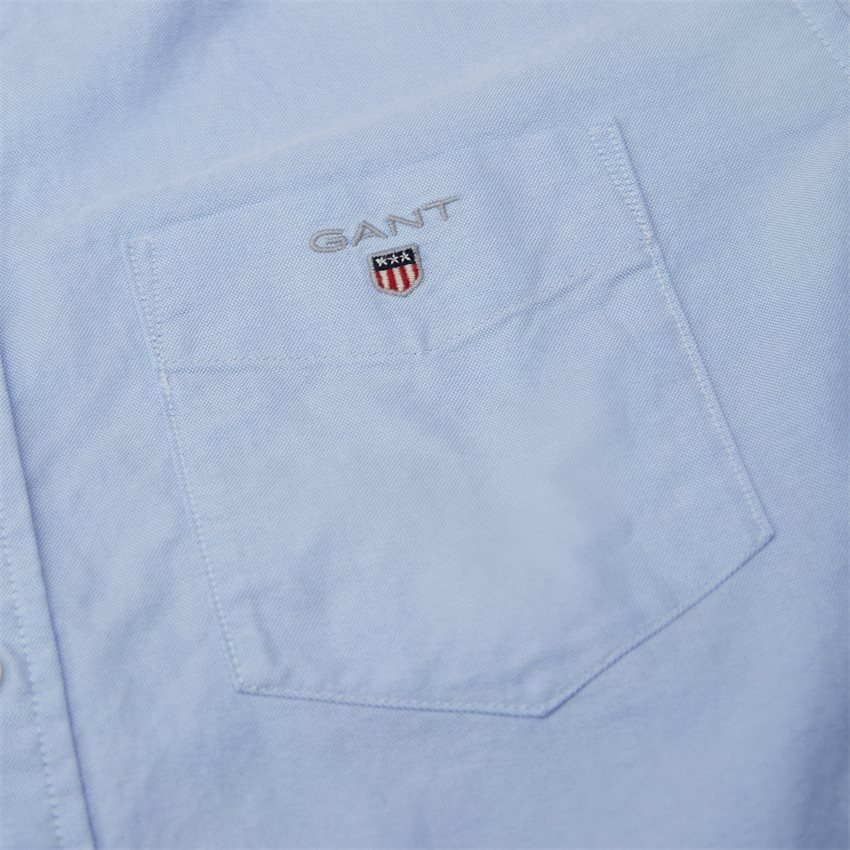 Gant Skjorter REG OXFORD SHIRT SS BD 3046001 CAPRI BLUE